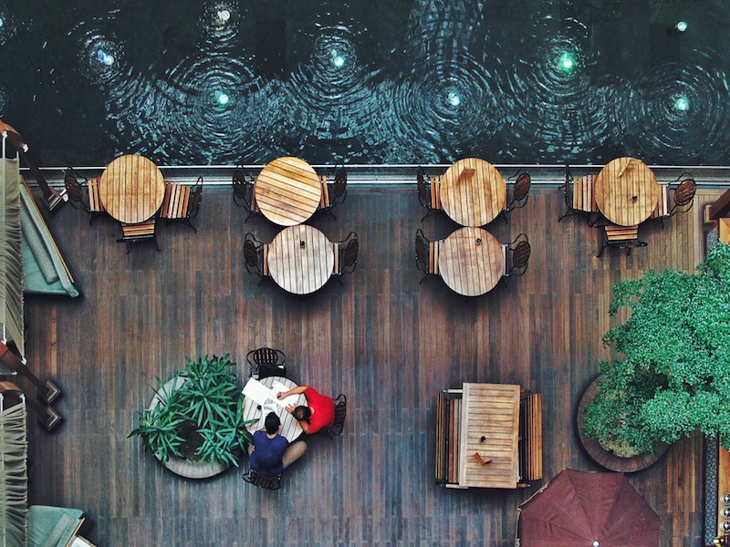 Restaurant terrace